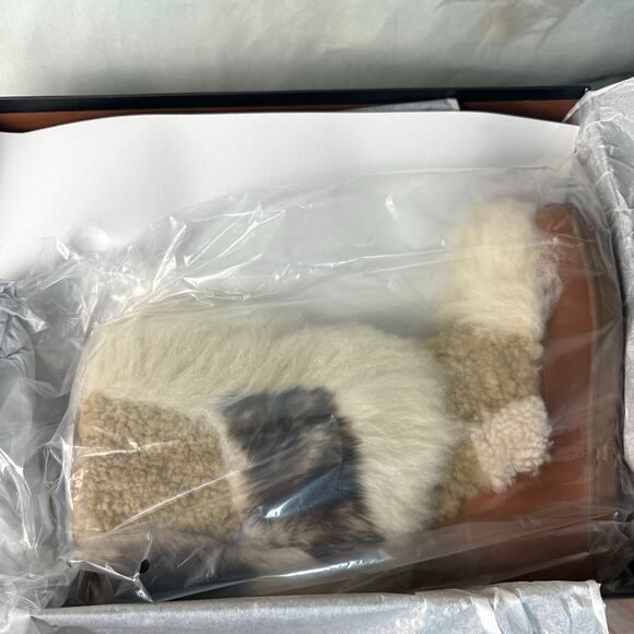 New Coach Morton Semi Matte Calf Leather & Shearling Hidden Wedge Bootie - Picture 8 of 10